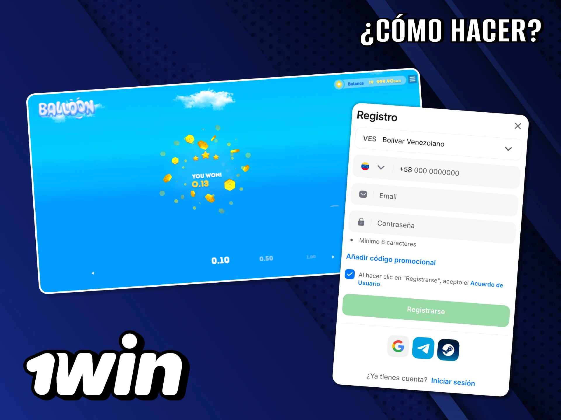 Encuentra el juego Balloon en el sitio web de 1Win y sumérgete en el apasionante mundo de los juegos Crash.