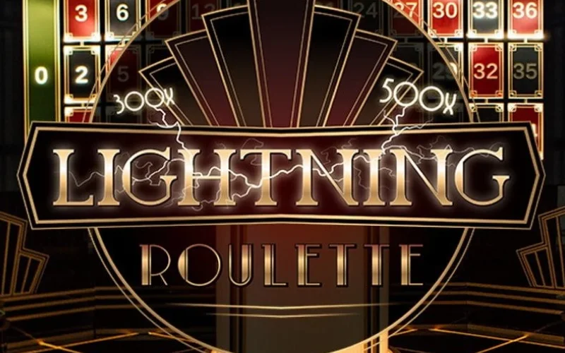 Apueste al negro o al rojo en Lightning Roulette del casino 1Win.