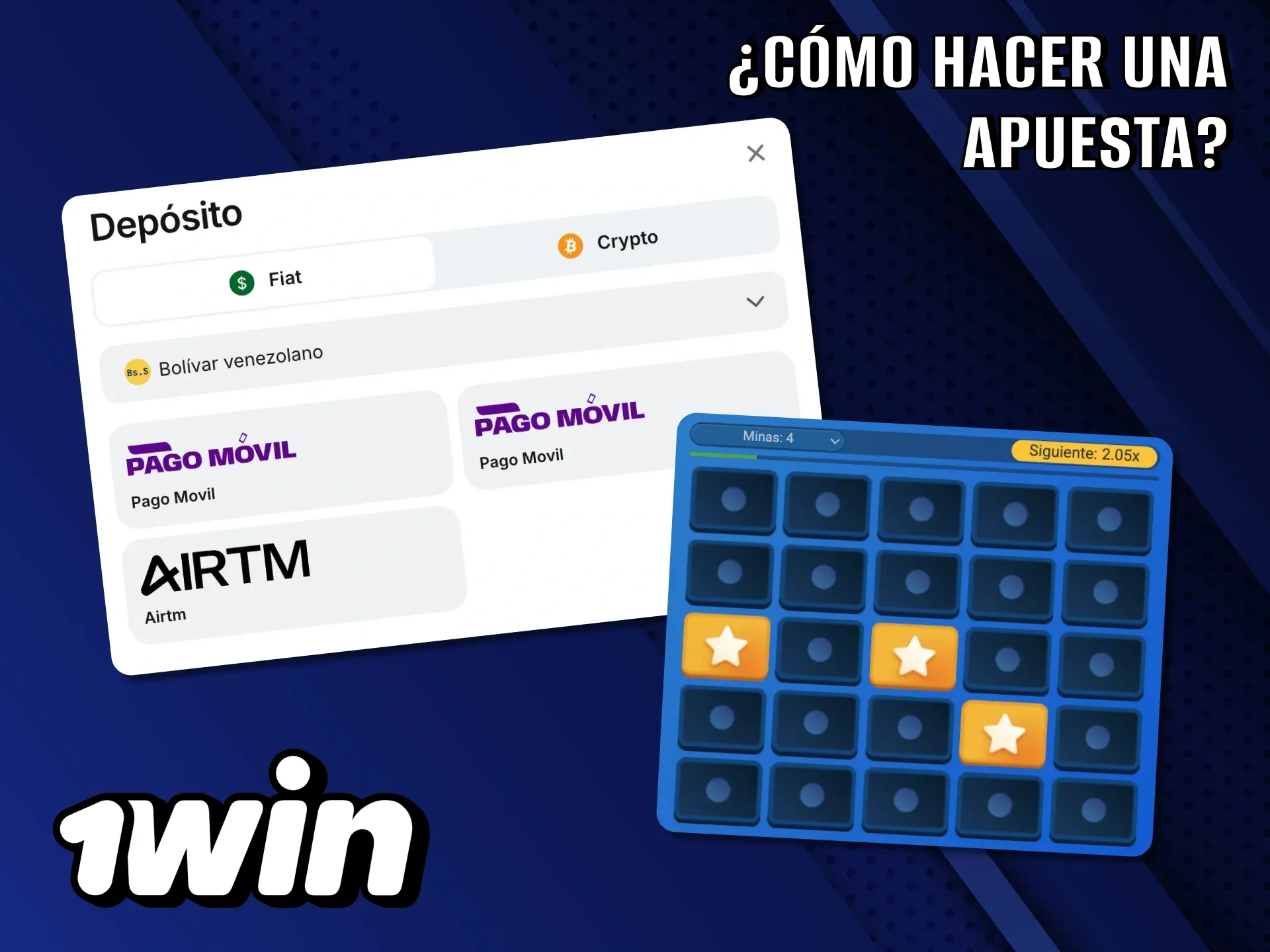 Cómo realizar tu primera apuesta en 1Win Mines.